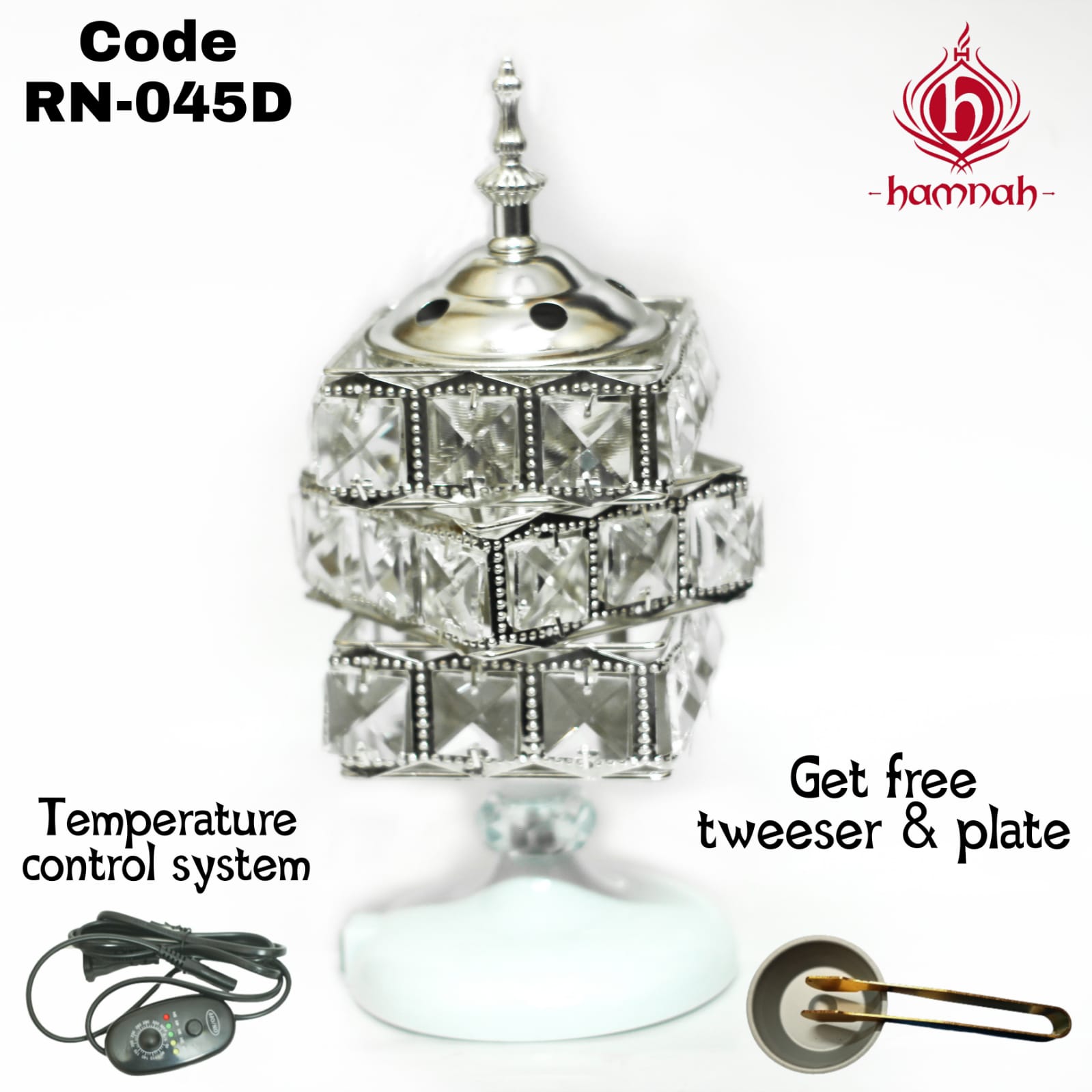 Incense Burner RN-045D (Silver)
